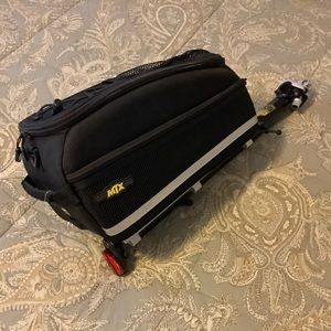 EUC Topeak MTX Beam Rack E-Type mount for Medium Frame + Trunk MTX EX Bag
